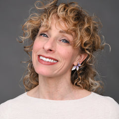 Flourish Lavender Leaf Earrings