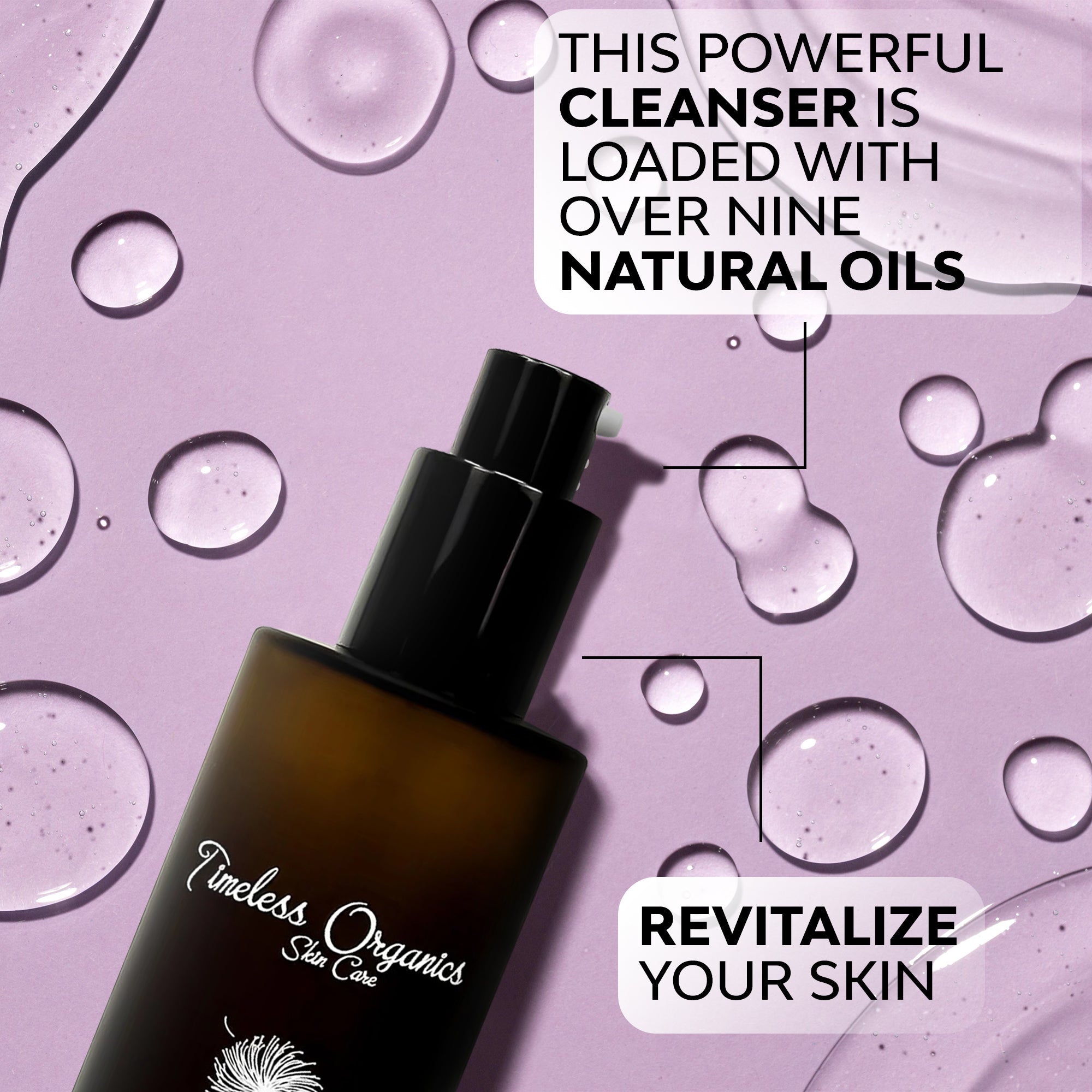 Anti-aging cleanser ingredients rosehip sea buckthorn CoQ10 organic oils