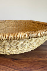 Handwoven Large Large Tray Basket - Natural