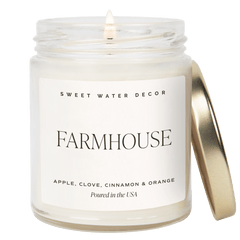 Farmhouse Soy Candle - Clear Jar - 9 oz