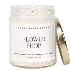 Flower Shop Soy Candle - Clear Jar - 9 oz