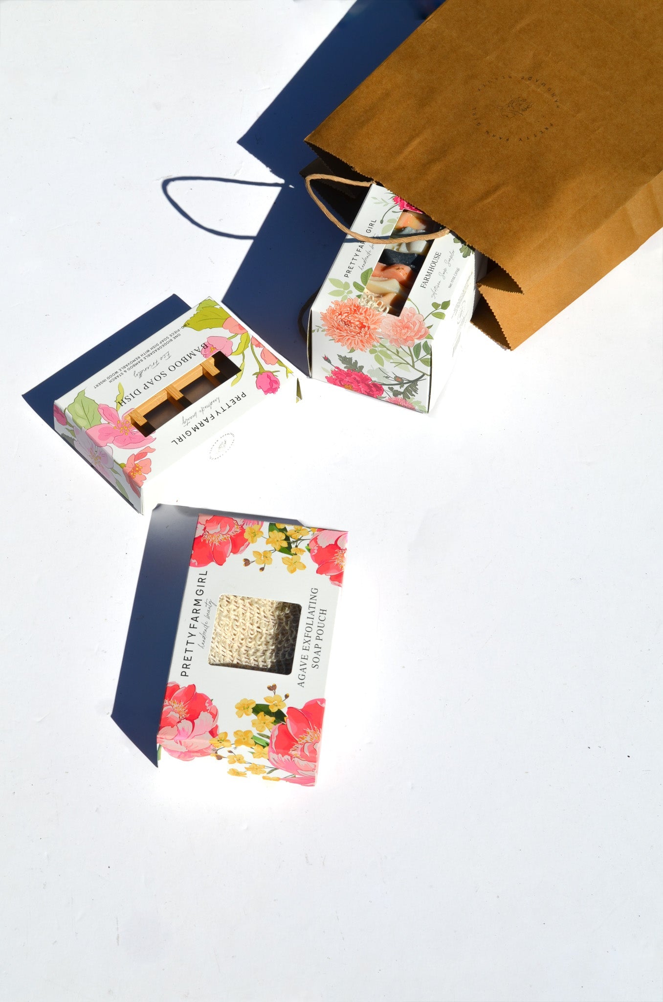Handmade soap sampler gift set eight tallow and goat milk bars in box Made Brave