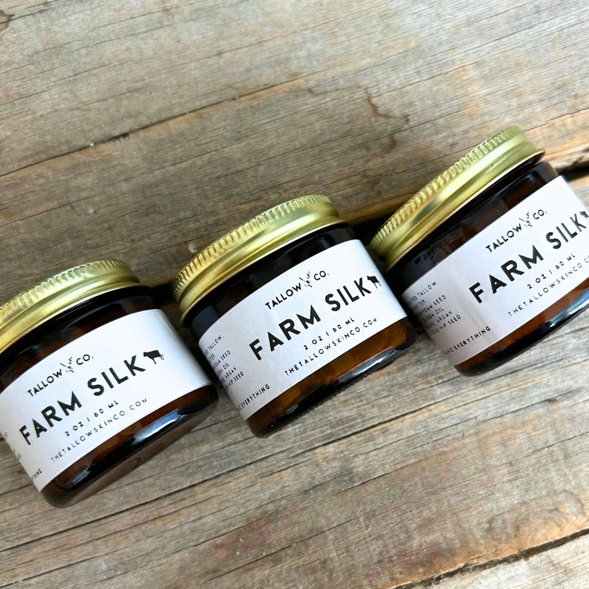 Organic grass-fed tallow face cream silky texture with jojoba and argan oil