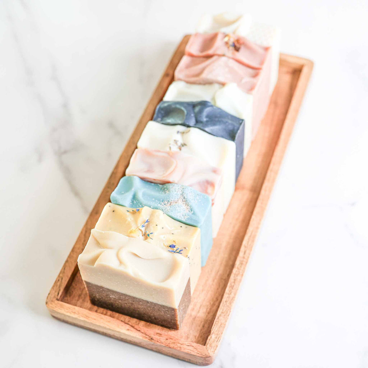 Farmhouse artisan tallow and goat milk soap collection 10 handmade bars Made Brave