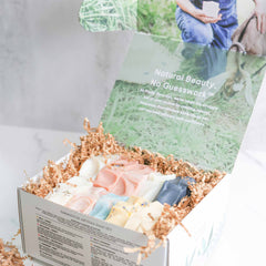 Handmade soap gift set 10 tallow and goat milk bars in gift box Made Brave