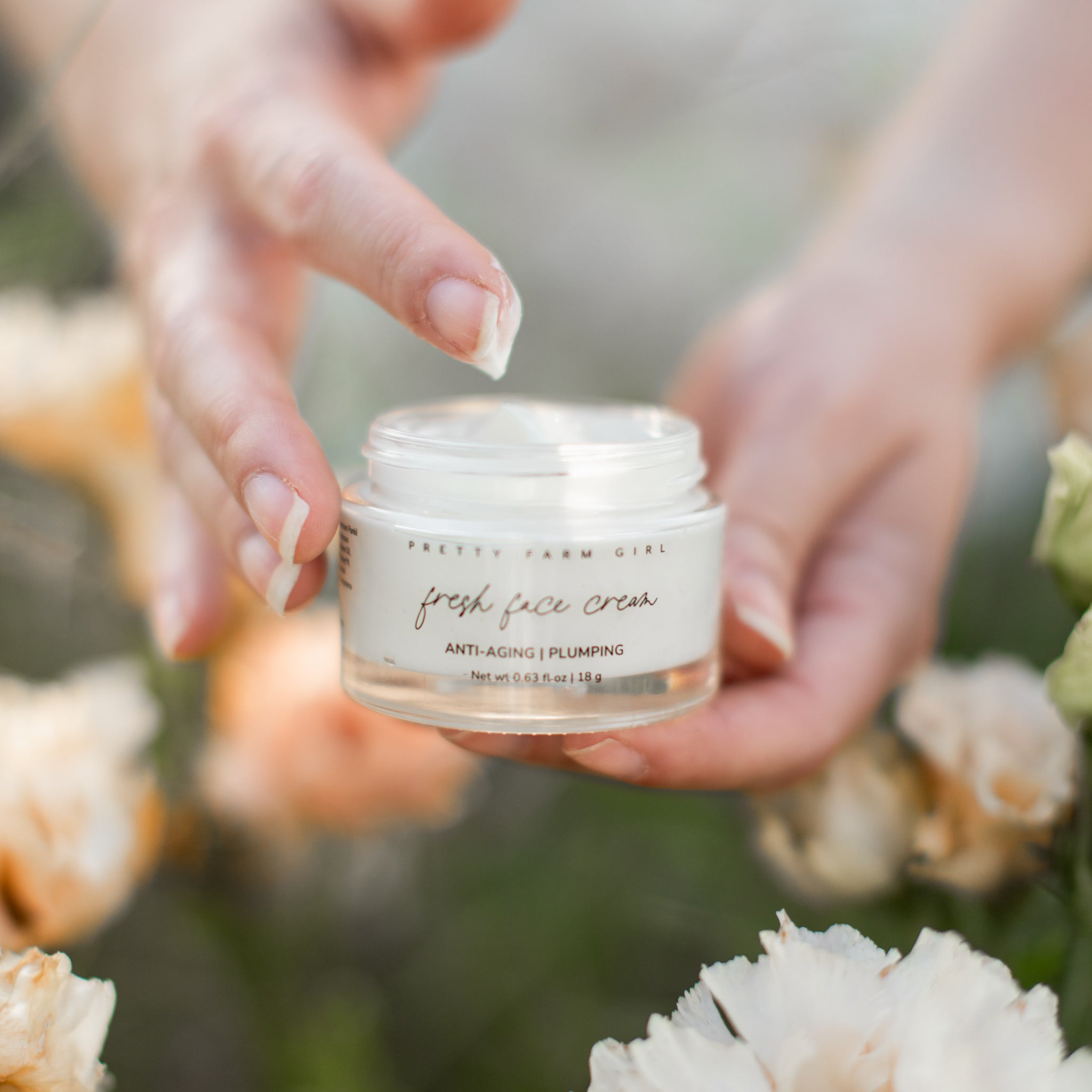 Whipped tallow face cream texture with shea butter and frankincense