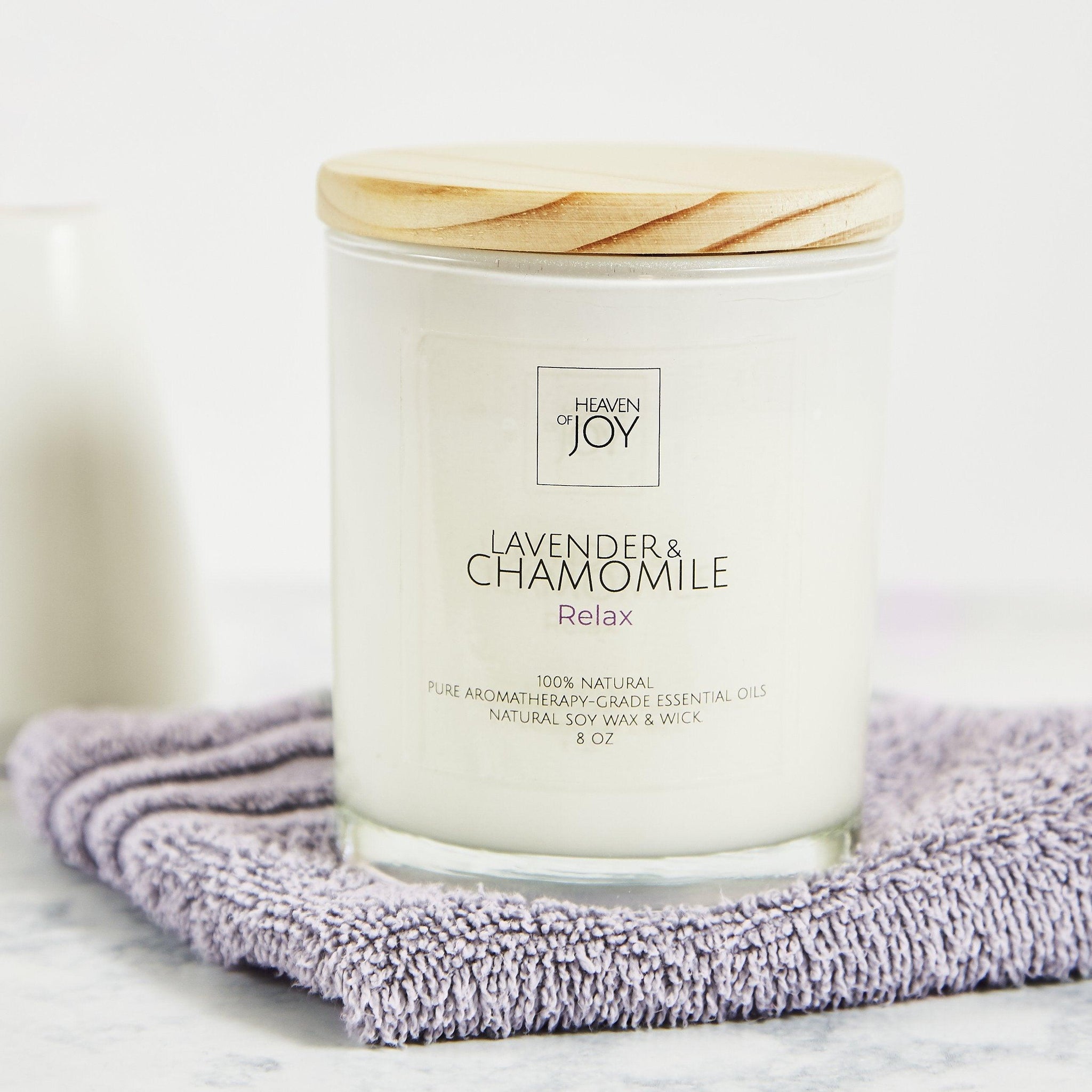 ethically sourced Lavender & Chamomile Candle - 100% Natural Life In Alignment