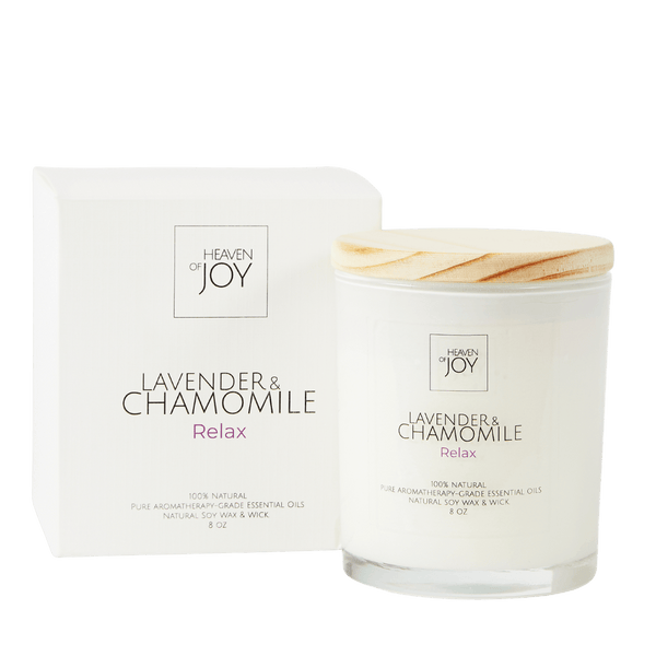 ethically sourced Lavender & Chamomile Candle - 100% Natural Life In Alignment