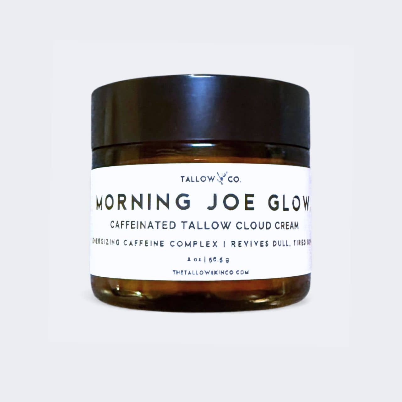 Whipped caffeinated tallow face cream cloud texture with coffee bean oil