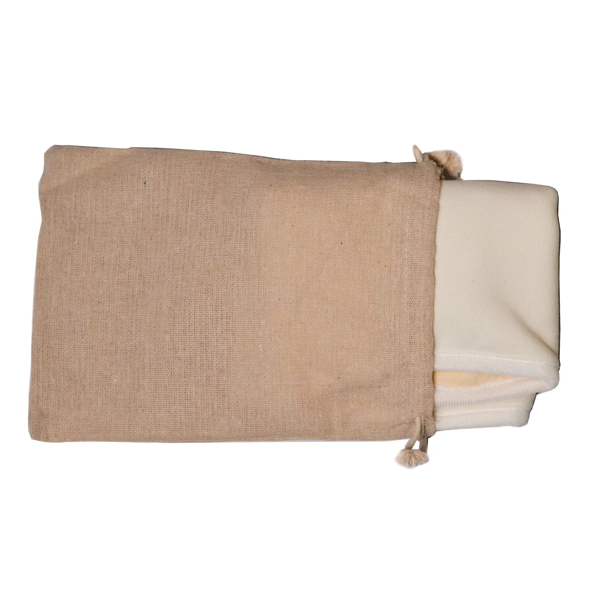 Reusable organic cotton castor oil pack wrap with adjustable straps