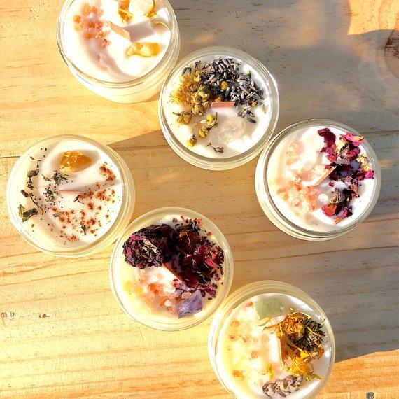 ethically sourced Organic Space Clearing Intention Candle Life In Alignment