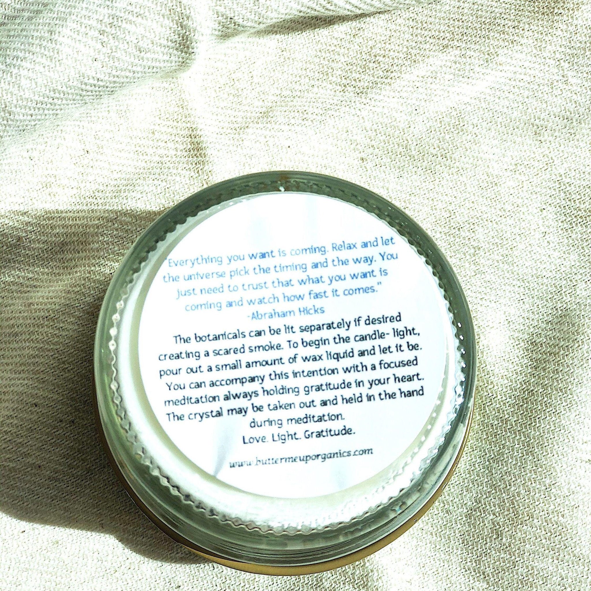 ethically sourced Blessings Intention Candle Life In Alignment