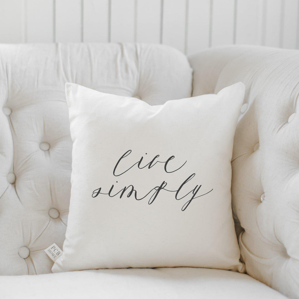 ethically sourced Live Simply Pillow Life In Alignment