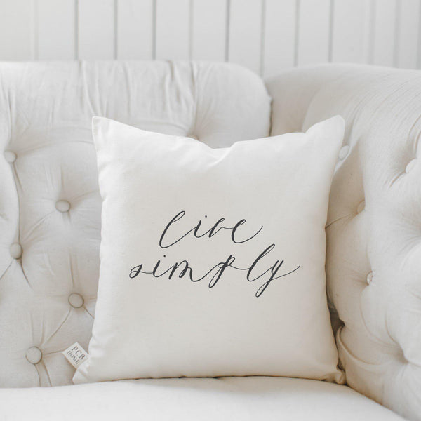 ethically sourced Live Simply Pillow Life In Alignment