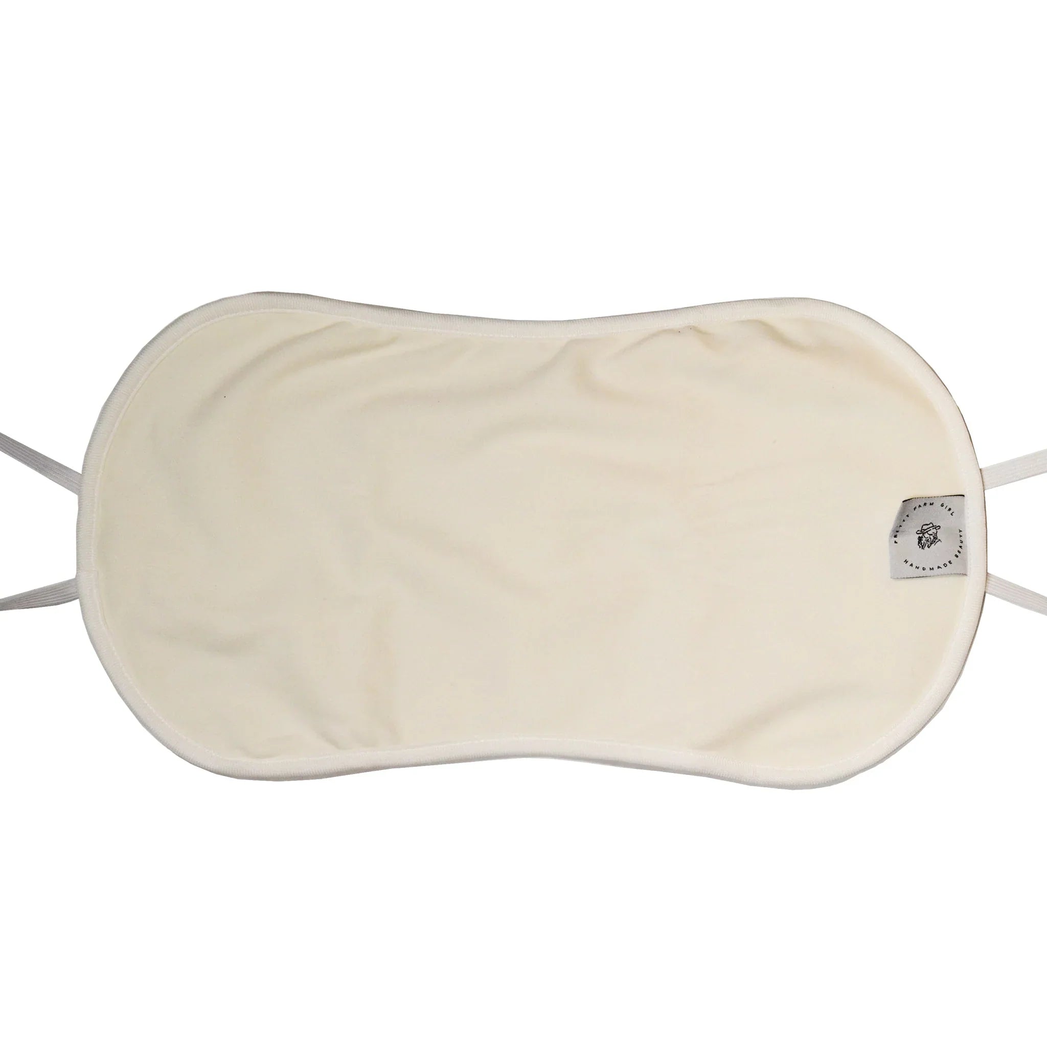 Reusable organic cotton castor oil pack wrap with adjustable straps