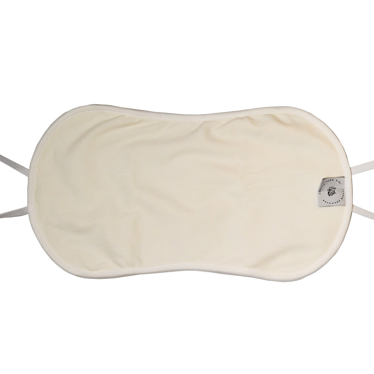 Organic cotton castor oil cloth pack with adjustable straps Made Brave