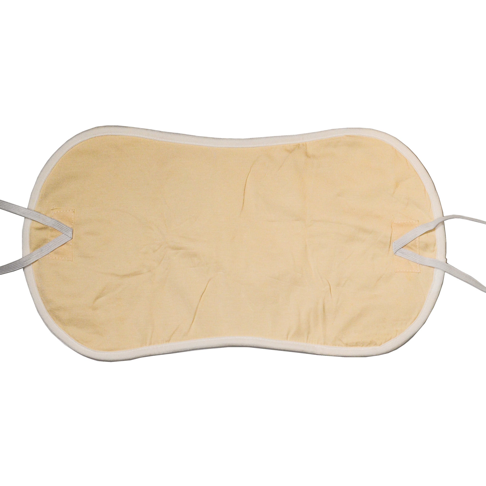 Adjustable stretch straps on reusable organic cotton castor oil cloth pack