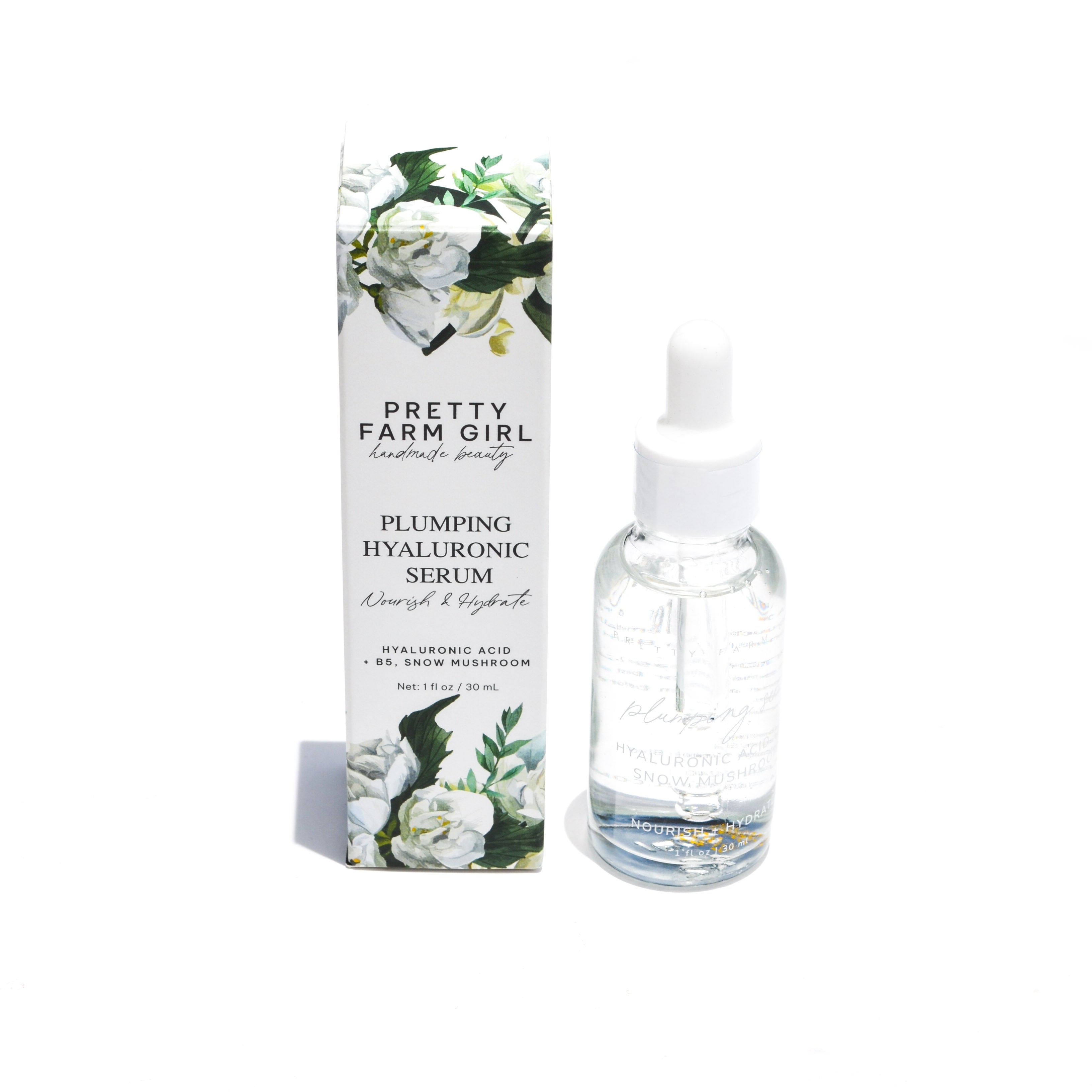 Hyaluronic plumping serum with snow mushroom and Vitamin B5 Made Brave