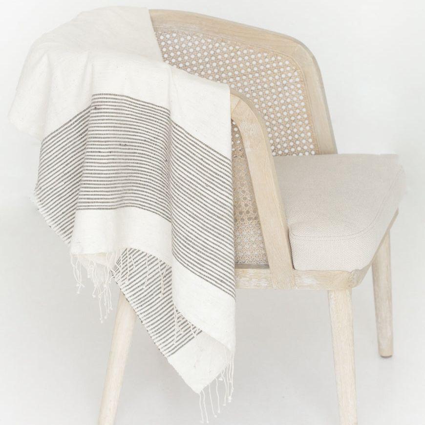 ethically sourced Riviera Cotton Throw Blanket Life In Alignment
