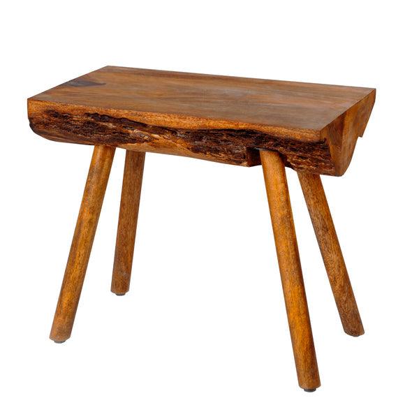 ethically sourced Mango Wood Accent Table With Live Edge Top Life In Alignment