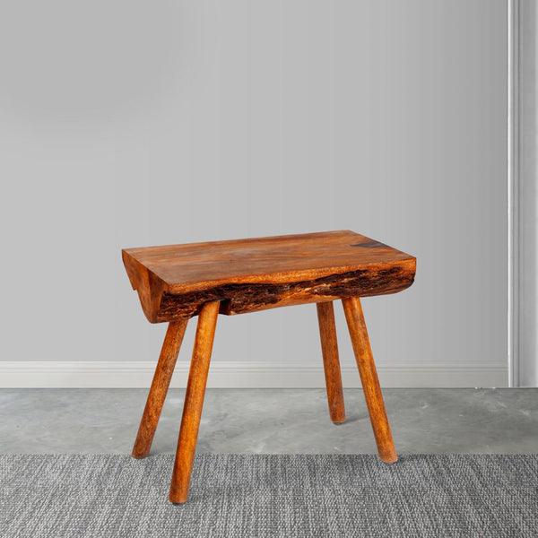 ethically sourced Mango Wood Accent Table With Live Edge Top Life In Alignment