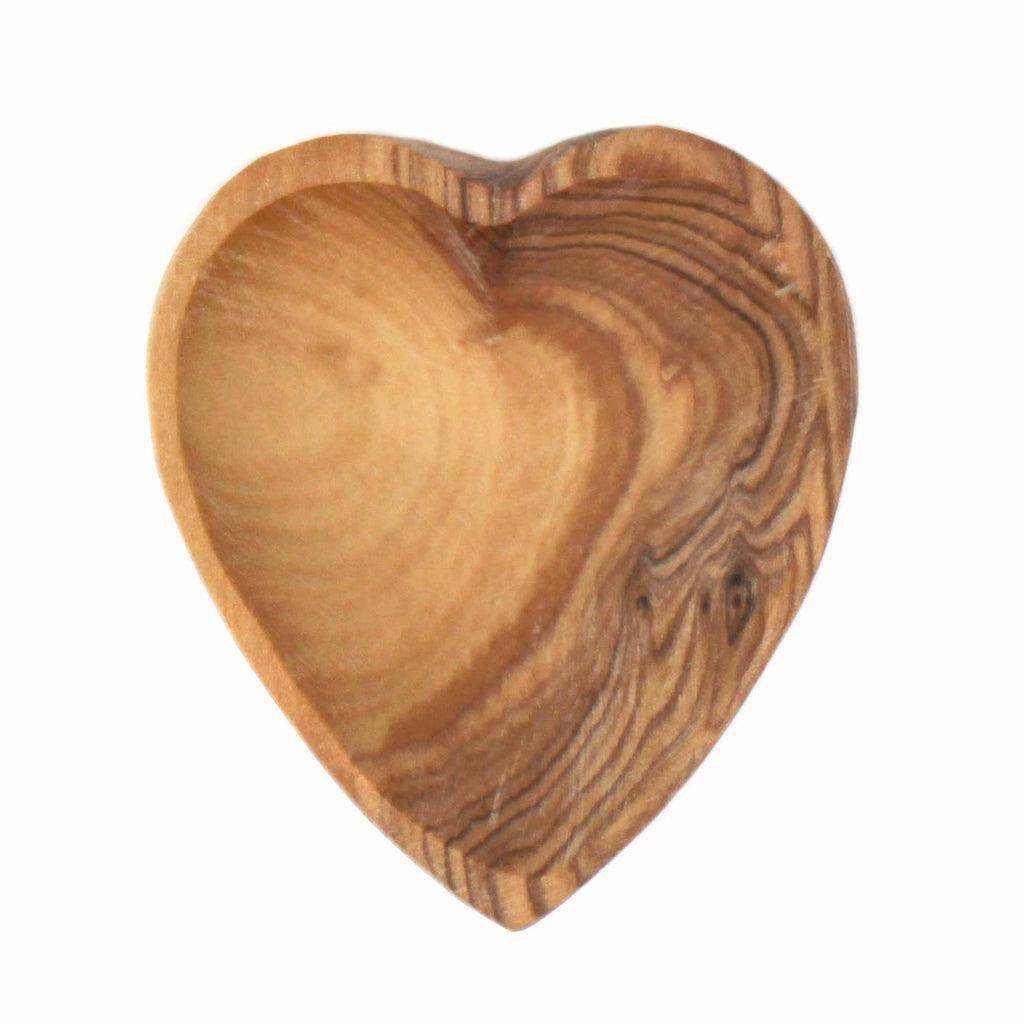 ethically sourced Petite Olive Wood Heart Trinket Bowls - Set of 2 Life In Alignment