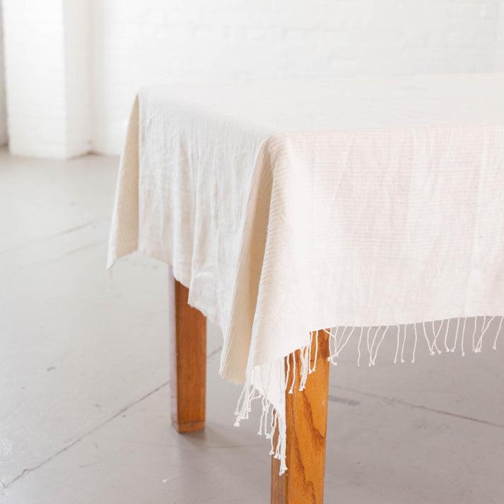 ethically sourced Riviera Cotton Tablecloth 96x54 Life In Alignment